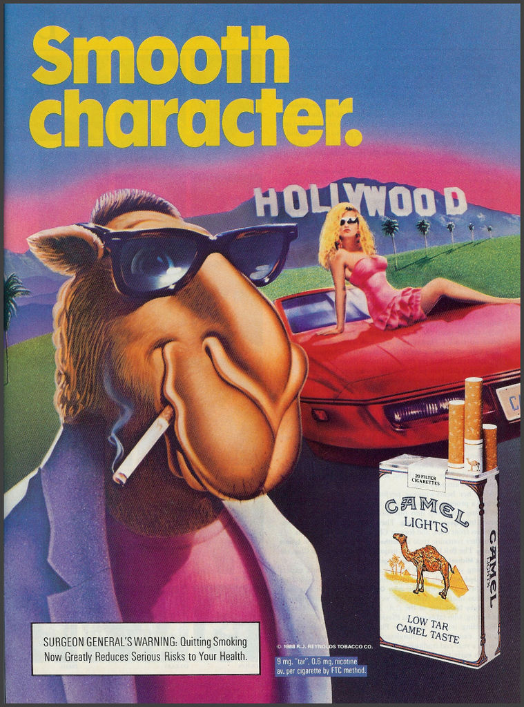 R. J. Reynolds Tobacco Company, 1988. Joe Camel Advertisement.